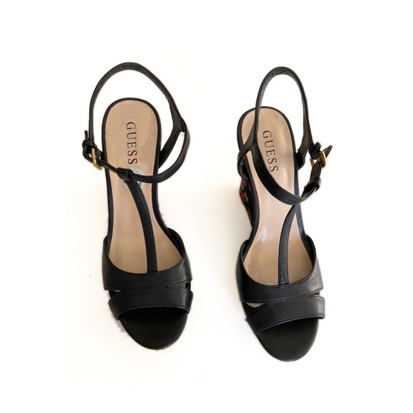 Guess shoes platform Chinese design size 9.5 USA - Picture 3 of 6